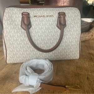 Michael Kors Bedford Large Satchel with tags and strap